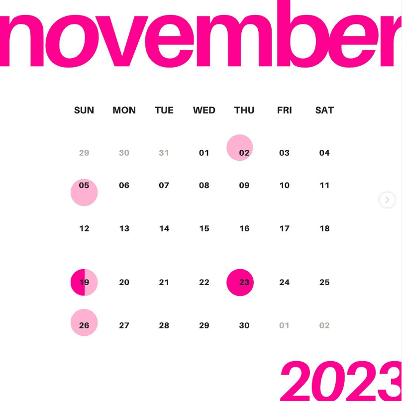 Girls who walk manchester calendar nov 2023