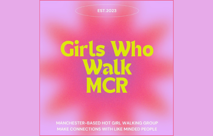 Girls Who Walk MCR walking group logo